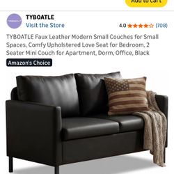 Small leather couch brand new