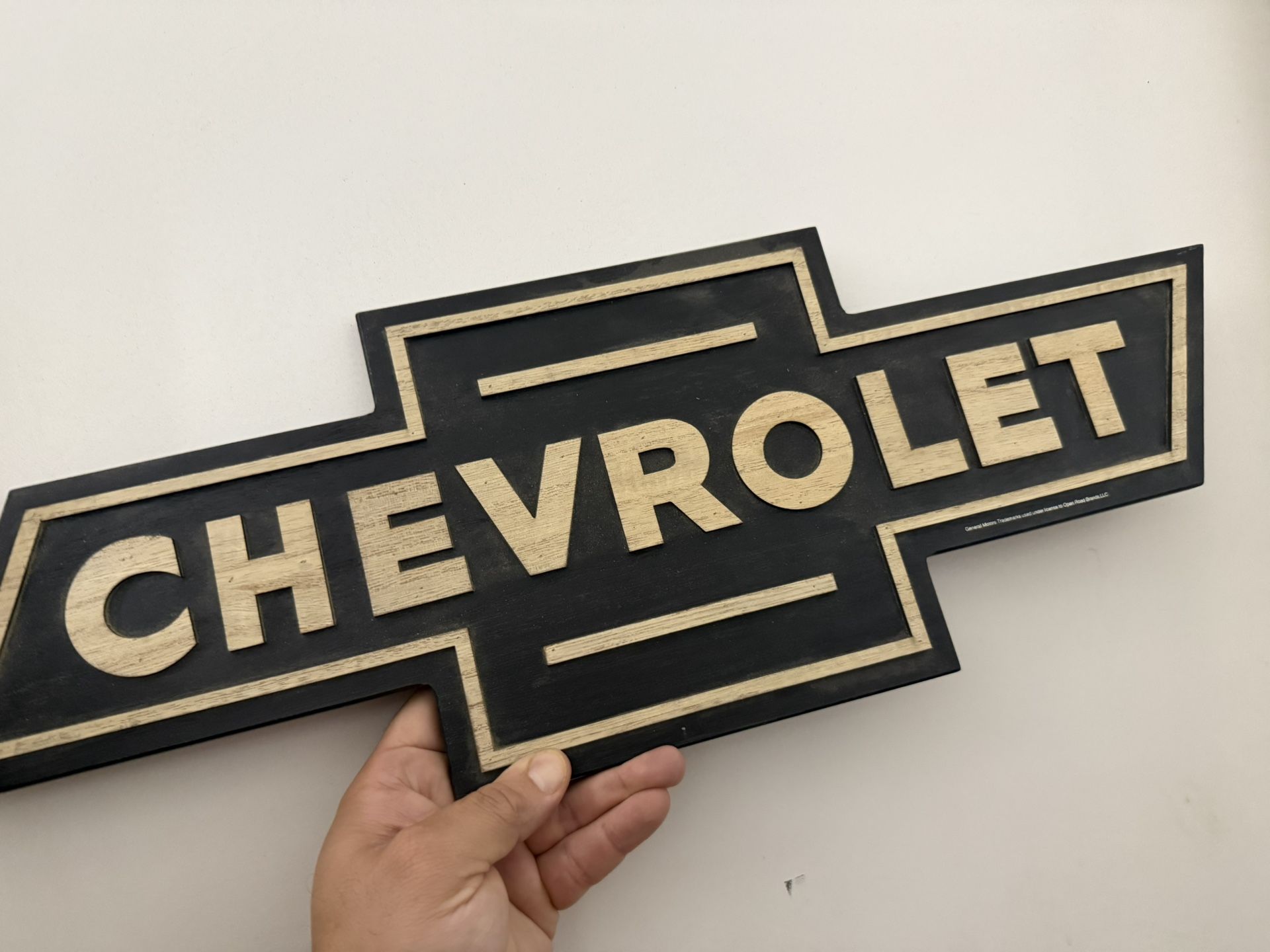 Wooden Chevrolet Wall Art