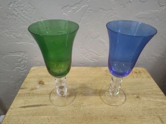 Colored Glass Goblets