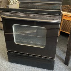Black Glass Electric Stove 