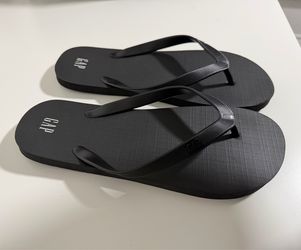 GAP Women’s Black Flip Flops Sandals Size Large L (10/11 US)