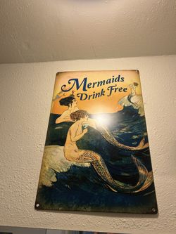 Mermaid Signs, Mermaid, Hook, Mermaid Tails, Ceramic Little Mermaid, And Seashell, And Free Gift With Purchase One Bundle