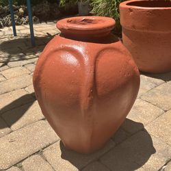 Terracotta Vase/Pot: 10” x 13”