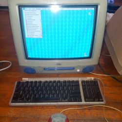 Imac G3 Vintage computer with keyboard and mouse