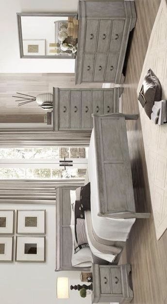 New 4 Pc Queen & King & Twin & Full Size Bedroom set (Queen and King Bed Frame, dresser, mirror, nightstand, chest, mattress, box spring available)