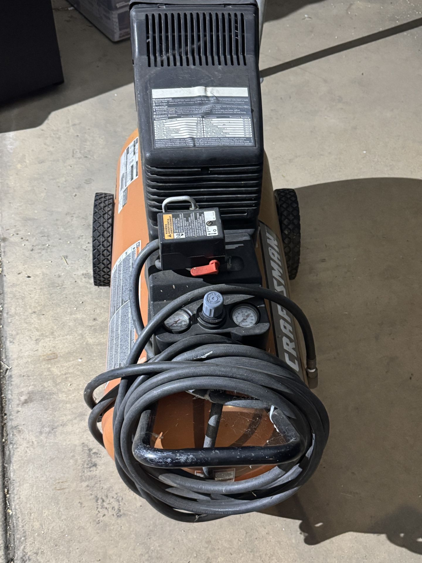 Sears 20 Gal Air Compressor