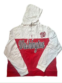 New Era Washington Nationals MLB Womens Zip Up Hoodie Jacket Size 2XL