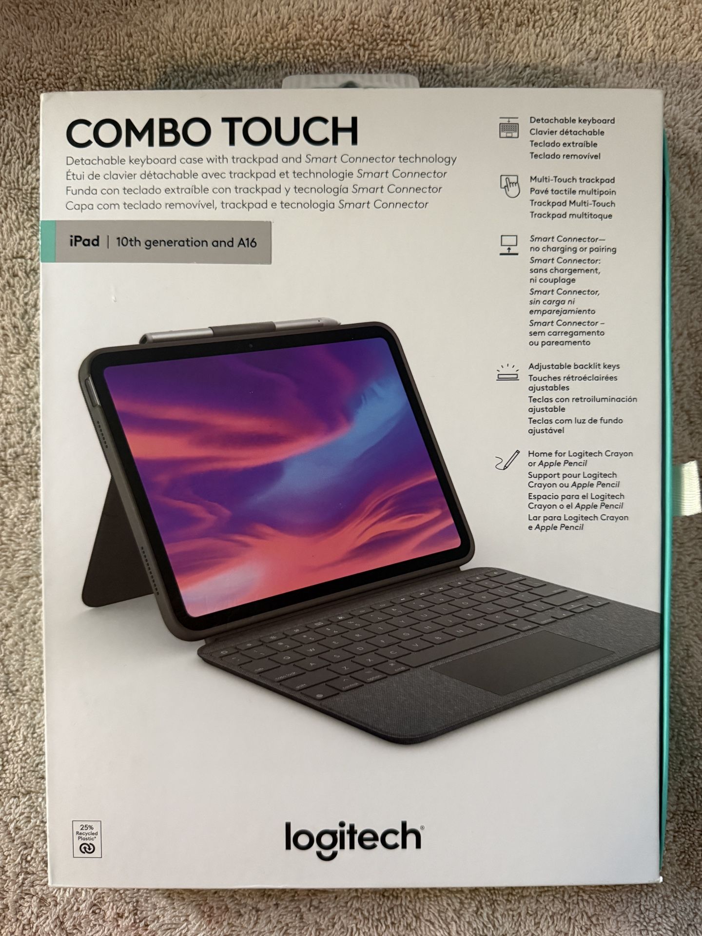 Logitech - Keyboard And Trackpad Case For iPad