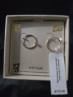 Children's 14kt Hoop Earrings