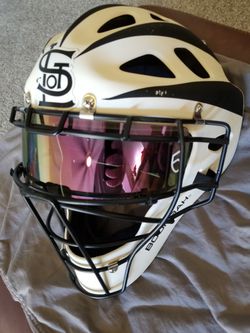 Catcher Helmet W/ Mo Vision Visor for Sale in Phoenix, AZ - OfferUp