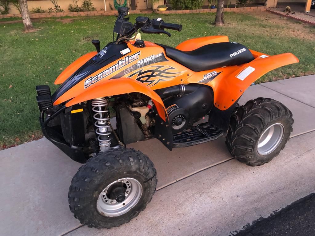 500 4x4 Scrambler Quad 500 Polaris Scrambler 500 4x4 Quad Atv For - Main Image