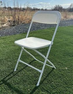 White folding chairs s,a,l,e