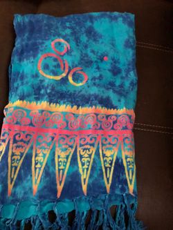 Walt Disney World Mickey Mouse blue fluorescent Contrast Monochrome scarf