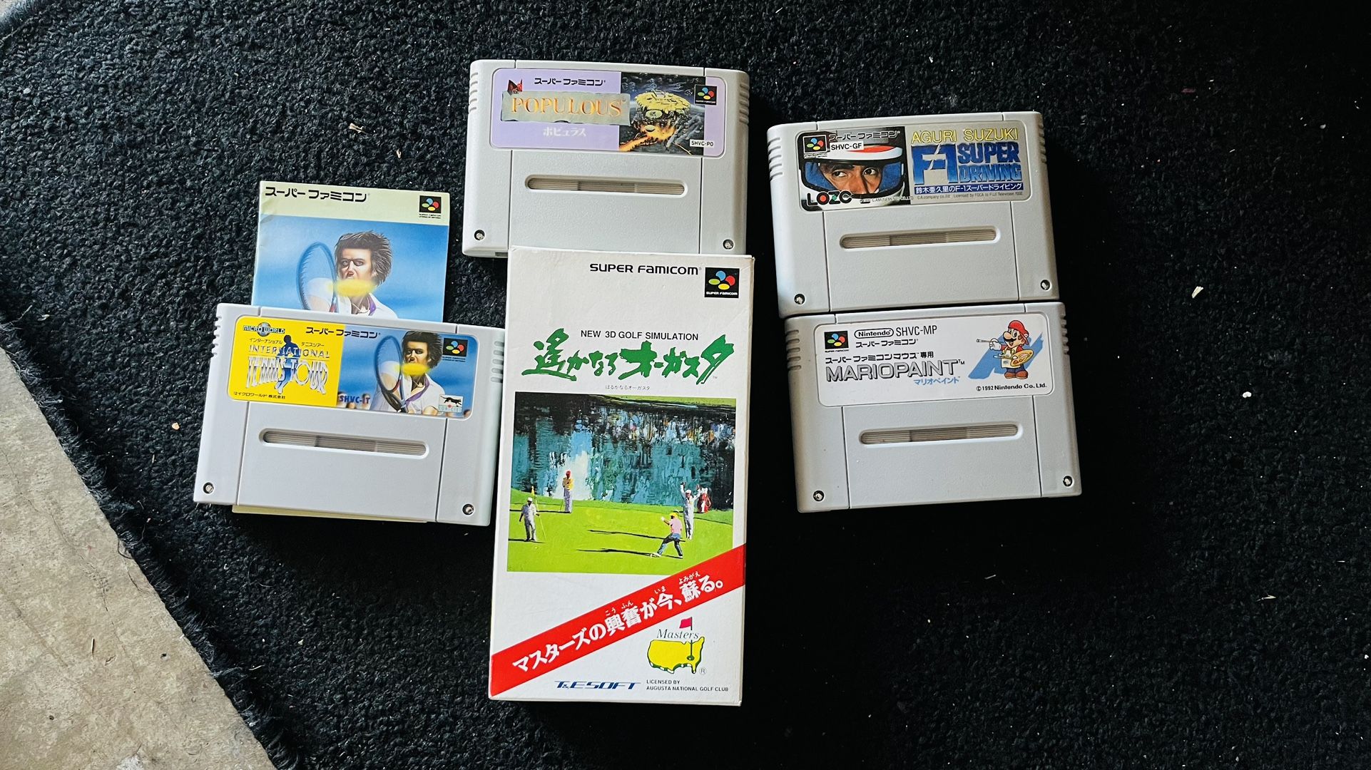 Super Famicom Japanese Import Game Lot Of 5