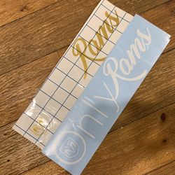 Only Rams Dodge Decals