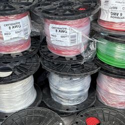#8 THHN 500ft Stranded Copper Wire New Roll  ( Price Of Each )