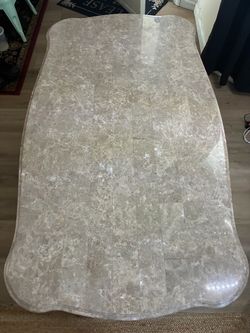 Tessellated Marble Top Dining Table