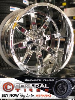 22x12 chrome fuel Mavericks.... payment options available