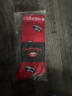 Red chrome socks