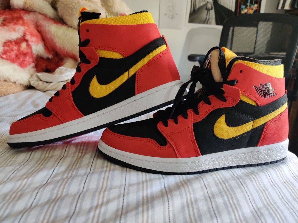 Chile Red Jordan Red Black And Yellow Air Jordan Zoom Cmft Black