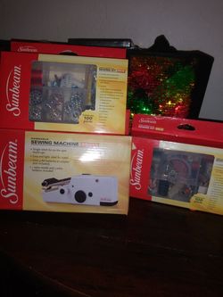 Sumbeam Hand Held Sewing Machine + 2 sewing kits New