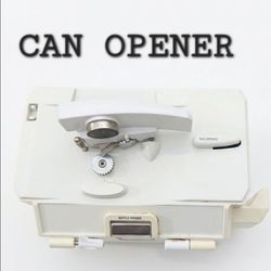 Black & Decker Spacemaker Under Cabinet Can Opener CO100 White, Works (Missing Front Cover)