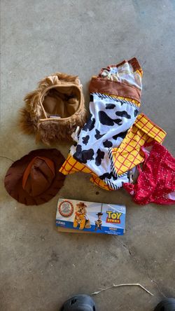 Toy Story woody dog costume.