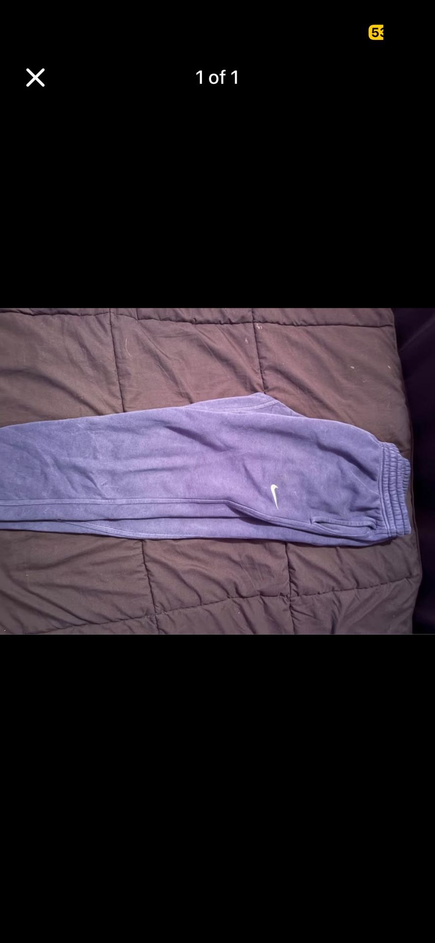 Blue nike sweats L