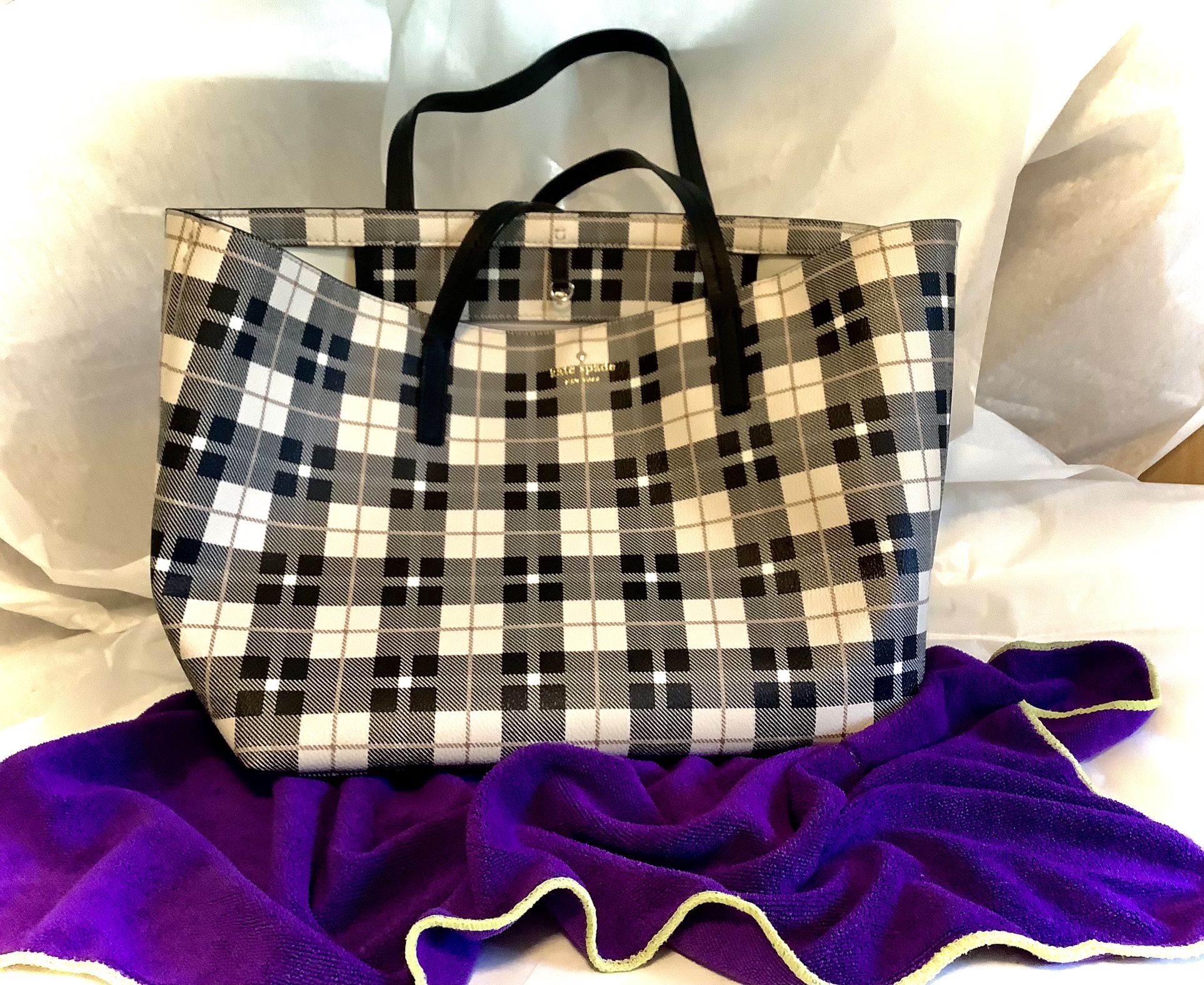 Kate Spade New York  Hawthorne Lane Plaid Ryan Tote X-large