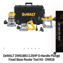 DEWALT DW616 & DW618 Router System