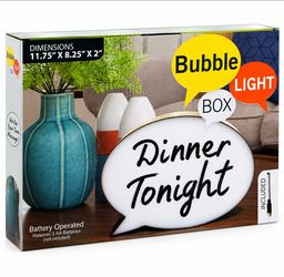 Customizable Bubble Message Light Box (New in Box)