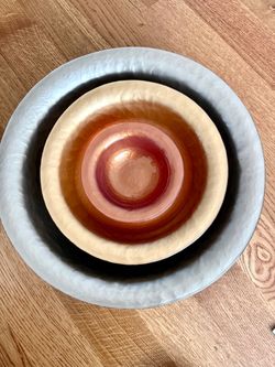 Southern Living Hammered Metal Bowls