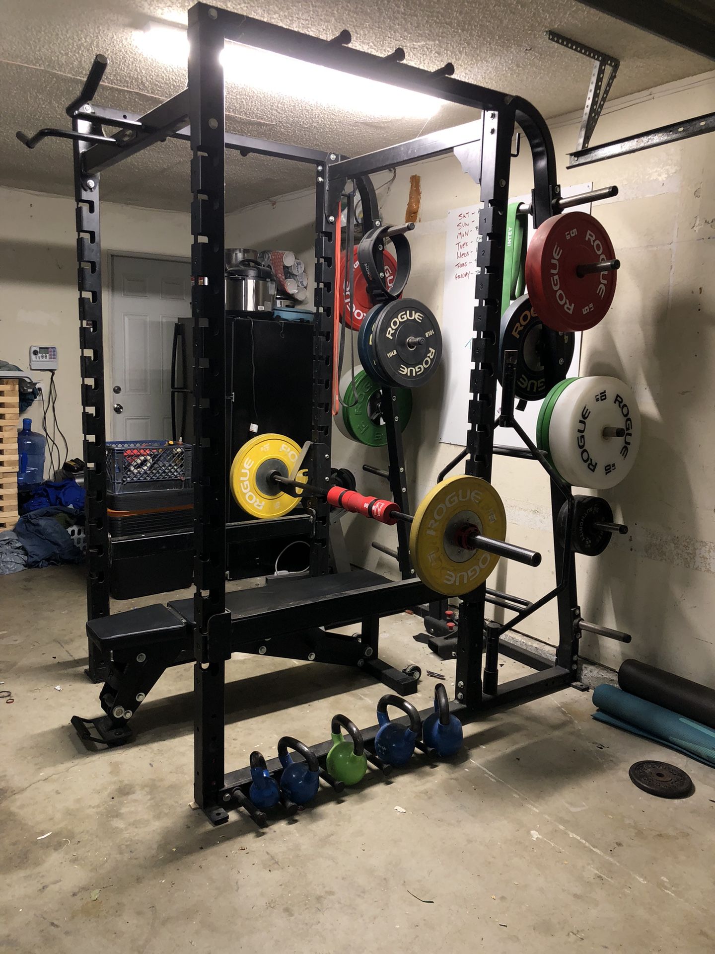 Squat Rack, Full Rack, Bench Press, Pull-up Bar