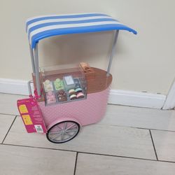 Ice Cream Cart For 18 Inch Doll Or American Girl Doll