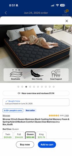 BRAND NEW QUEEN MATTRESS
