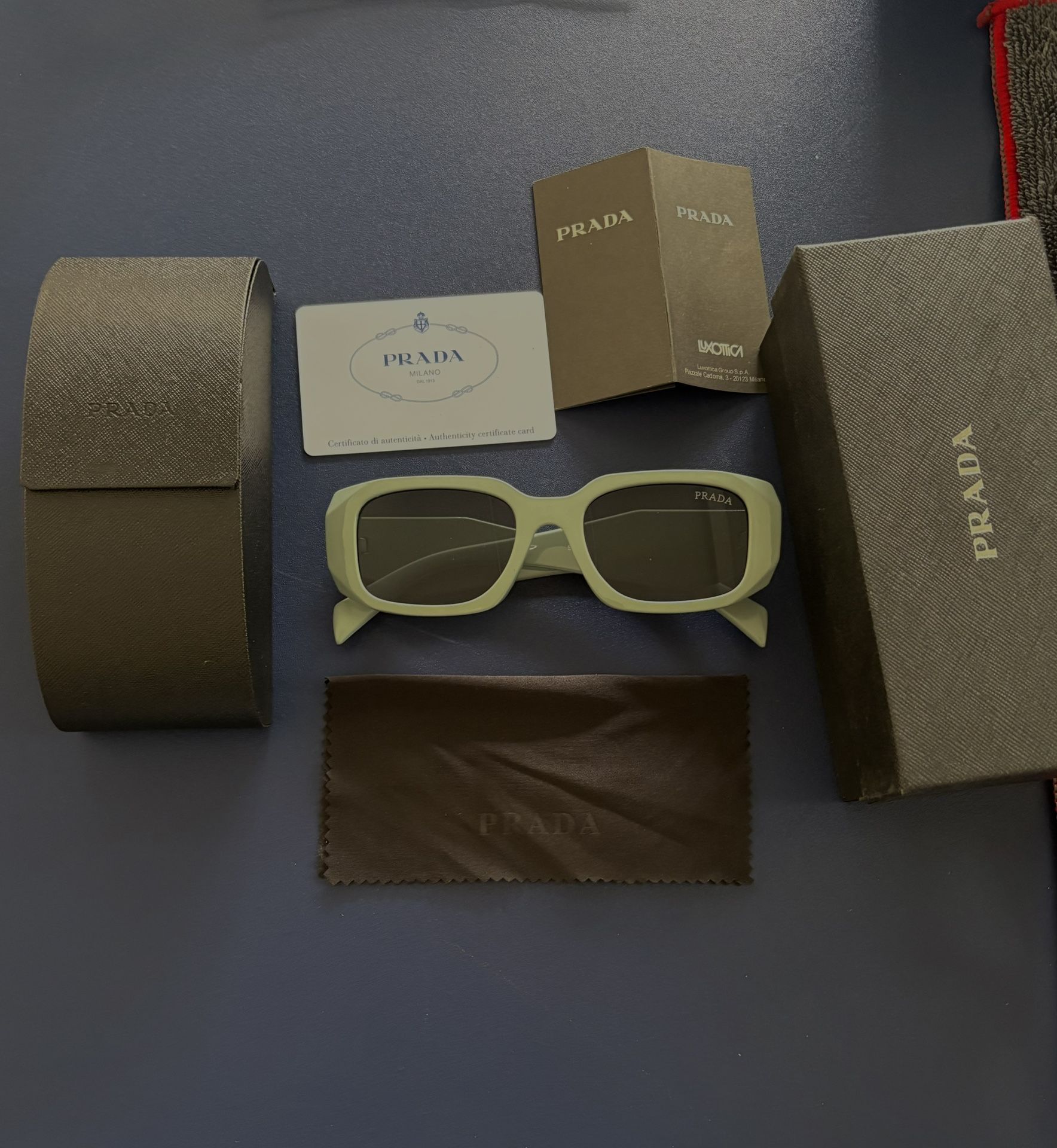 PRADA SUNGLASSES TEAL PR 17WS