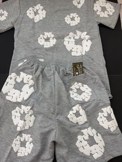 Denim Tears gray short and t shirt