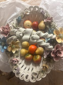 Porcelain Fruit Basket 