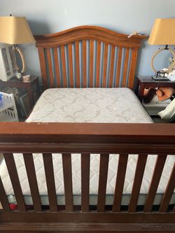 Full size bed with mattress
