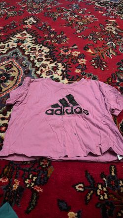 Adidas,purple cropped shirt