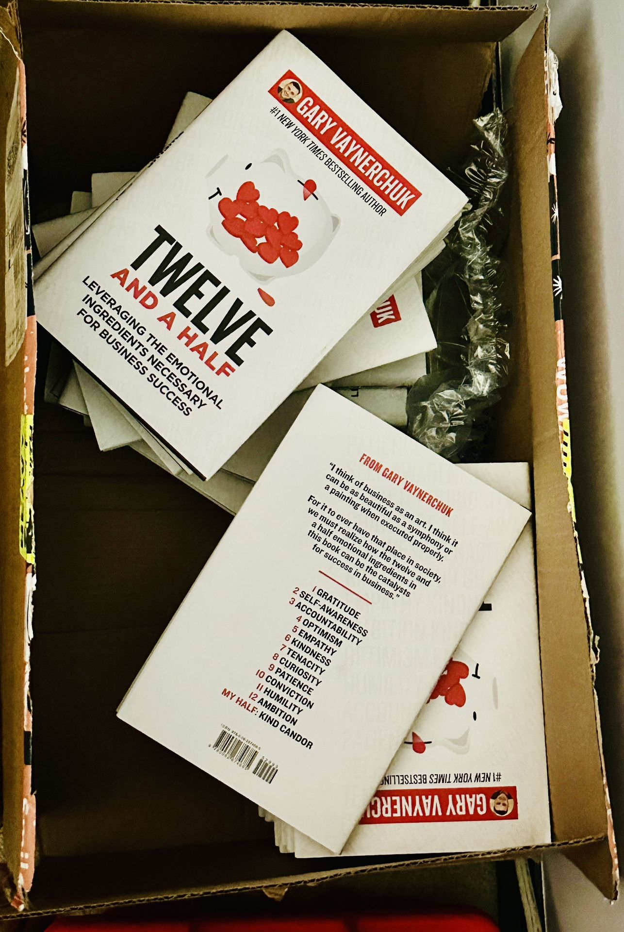 19 Hardcover Book Bundle Gary Vaynerchuk TWELVE AND A HALF: Leveraging the Emotional Ingredients Necessary for Business Success - Brand New