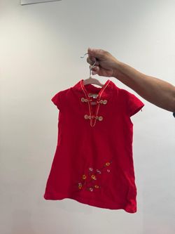 Vestido rojo de China 2t