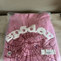 Pink Sp5der Hoodie 