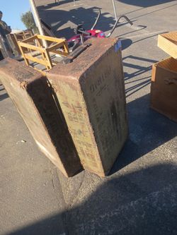 Antique Steamer Trunk Suitcase