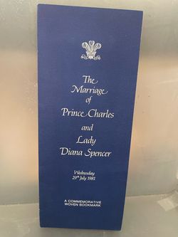 Book Mark for Royal Wedding