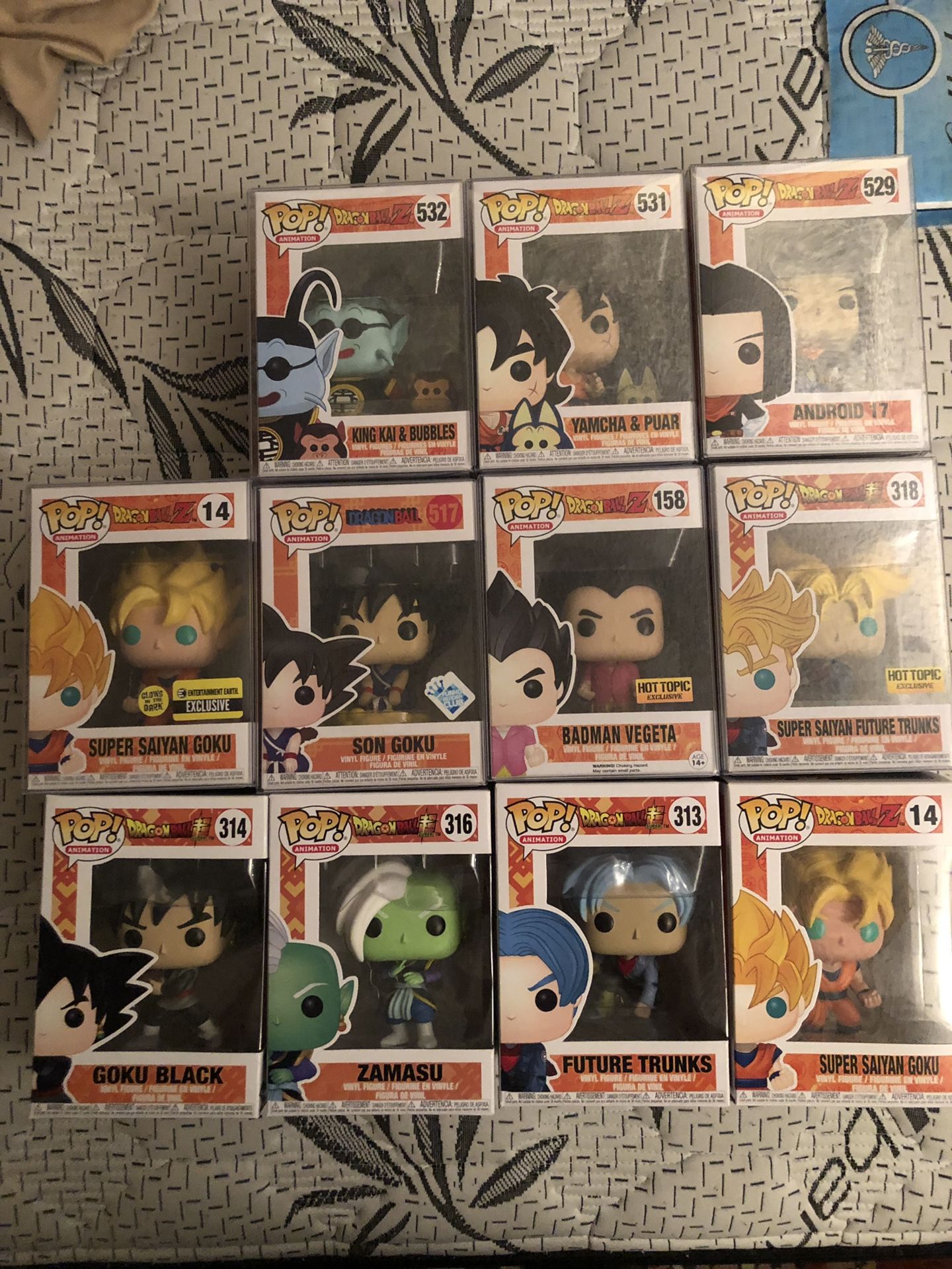 Dragon ball z funko pops