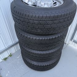 4 Rims with tires used only 1 year