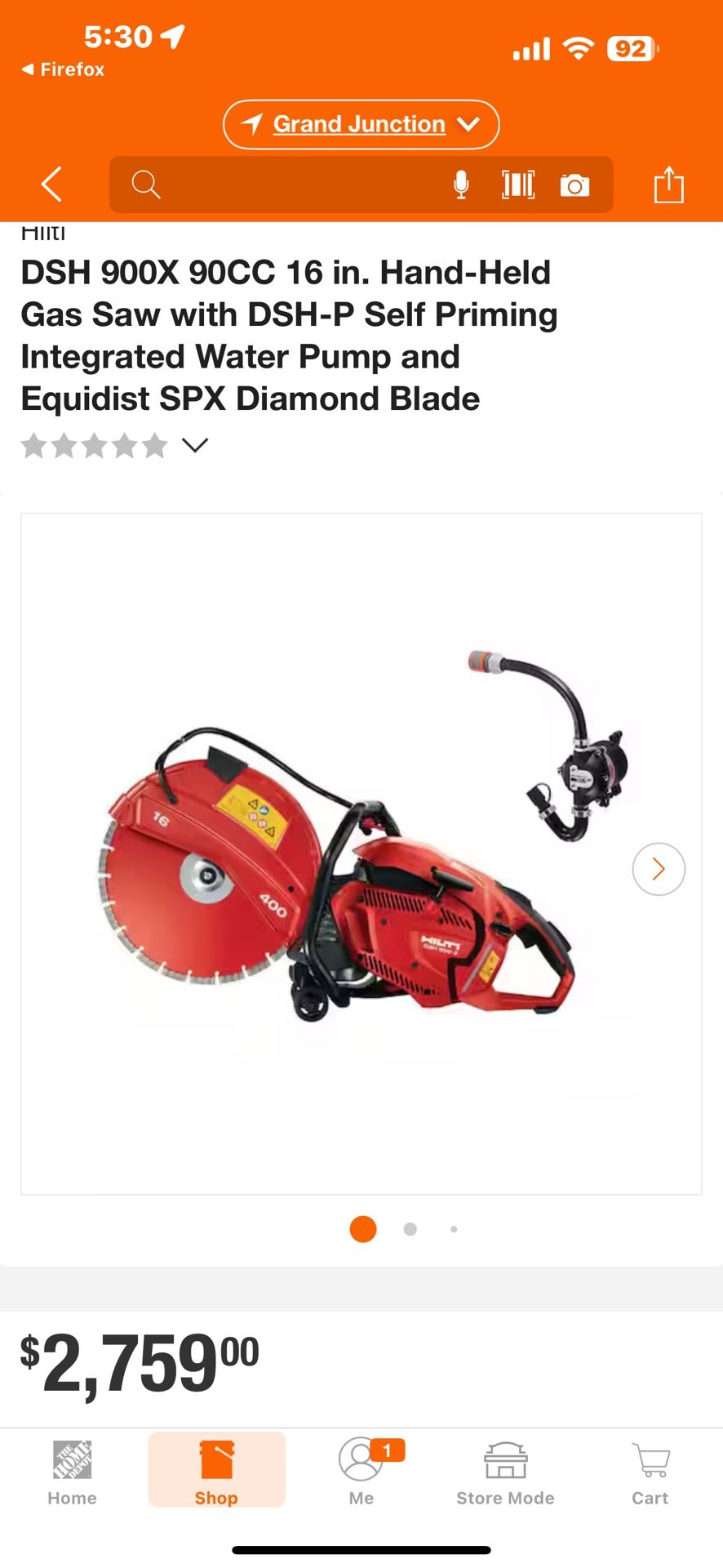 Concrete Saw.