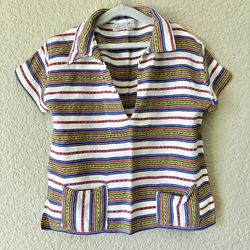 Vintage boys woven top