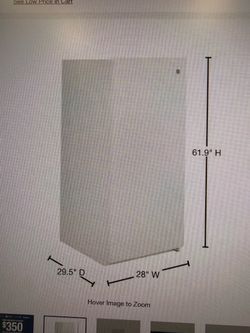 GE Upright Freezer 28" W x 61.9" H like new